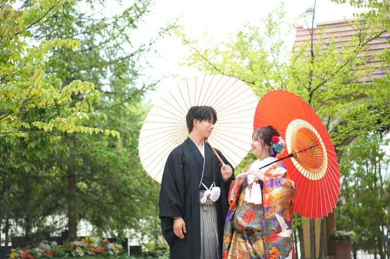 色打掛×紋付袴