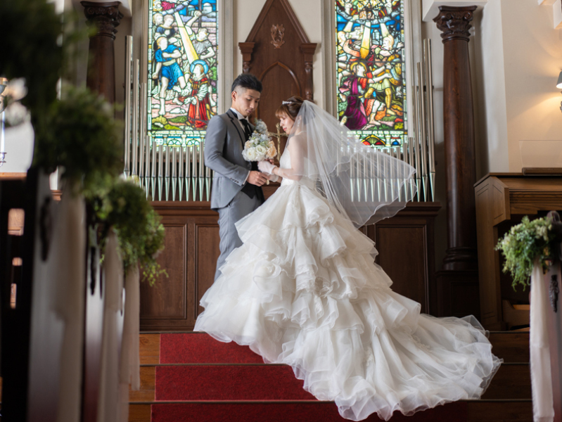 洋装1着《チャペル撮影》プラン【六切写真台紙付】