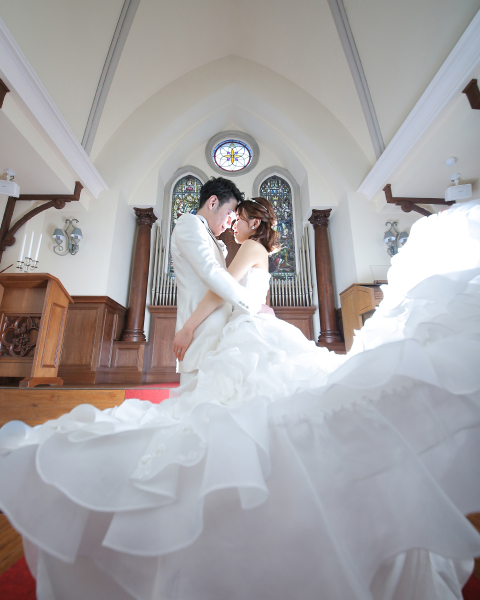 チャペル挙式+撮影プラン【六切写真台紙付】