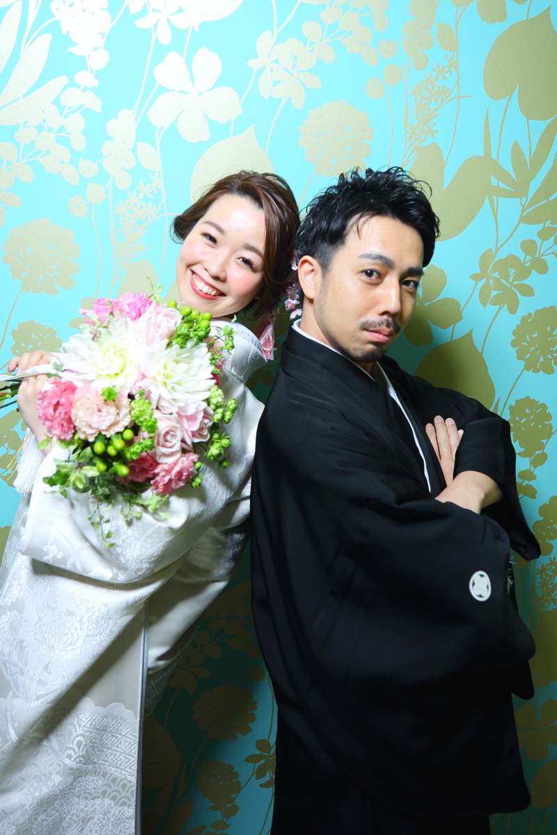 背景を変えて決めポーズ♪