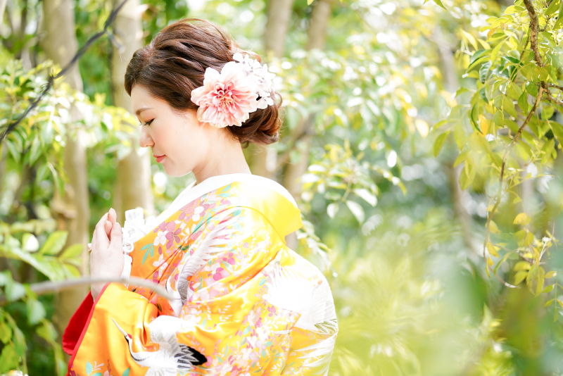 オシャレな和装撮影♡