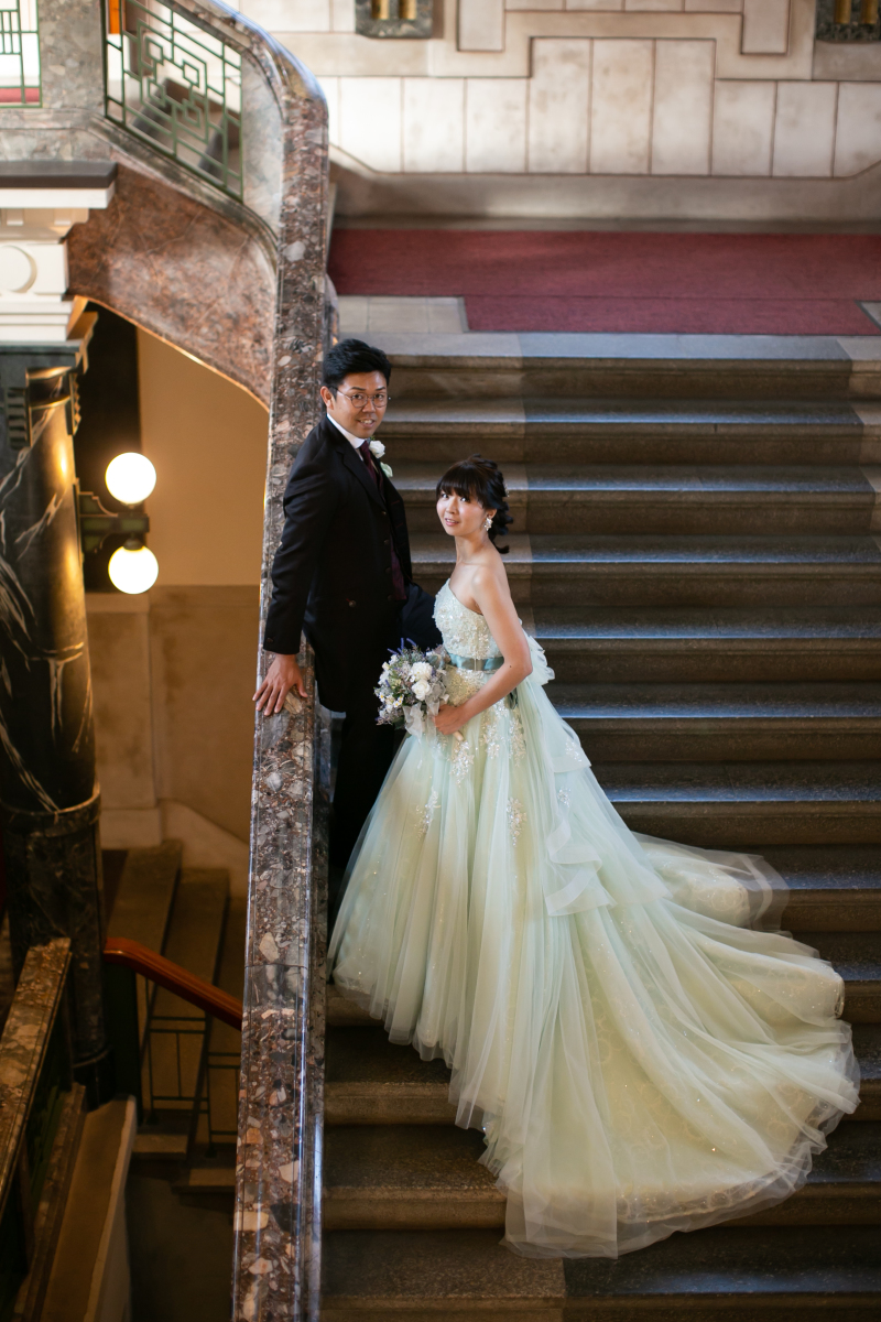 大階段での撮影