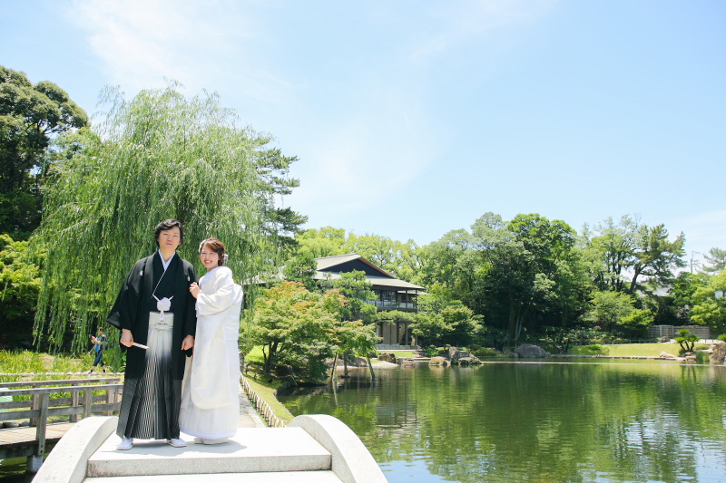 日本庭園でフォトウエディング♡