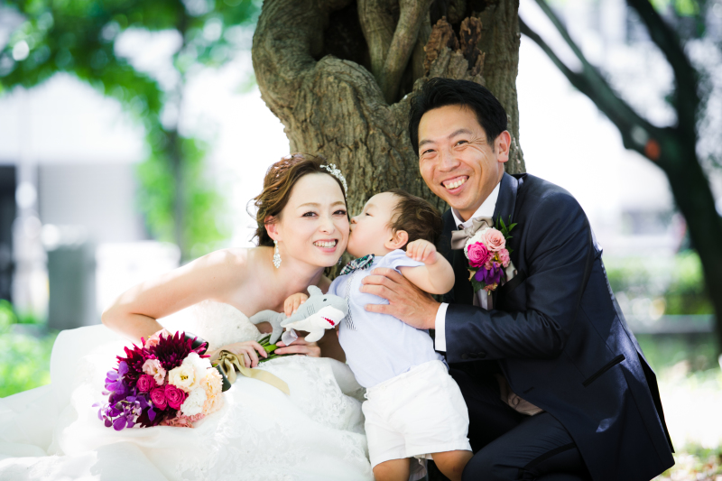 ファミリーでのウェディングフォトもおすすめ♡