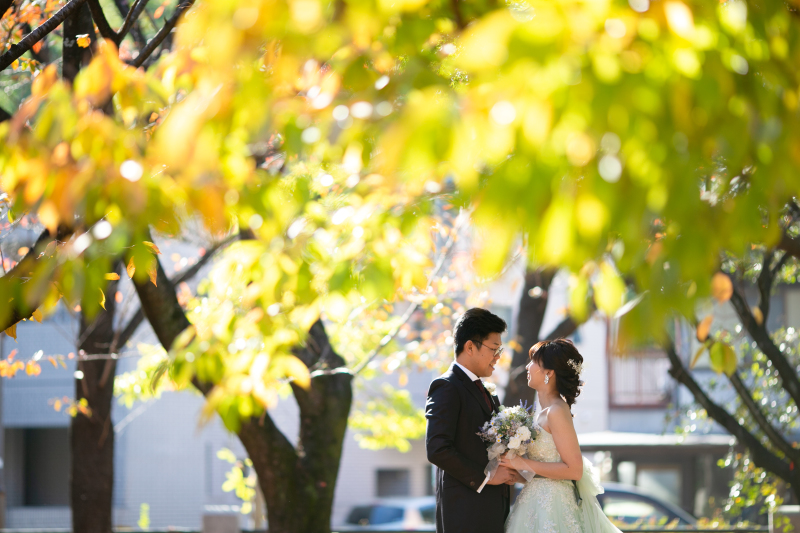 自然の中で自然体のお二人