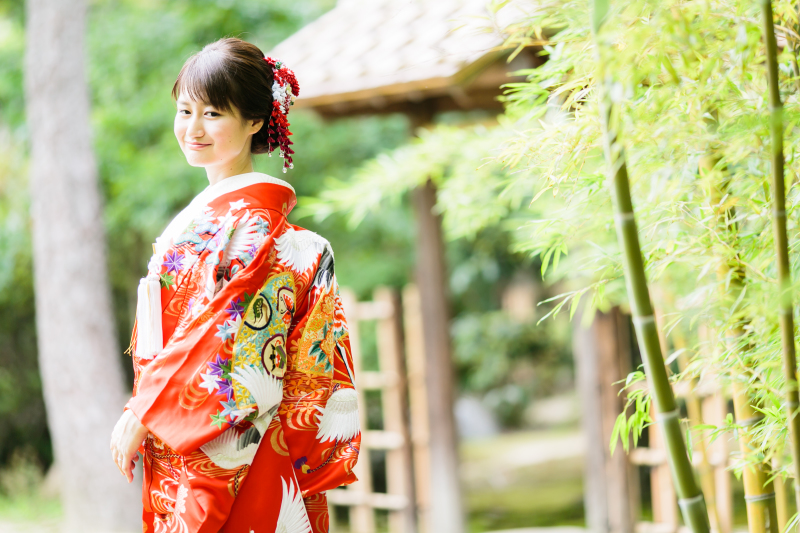 色打掛で華やかに