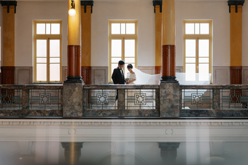 ロングヴェールも映えます