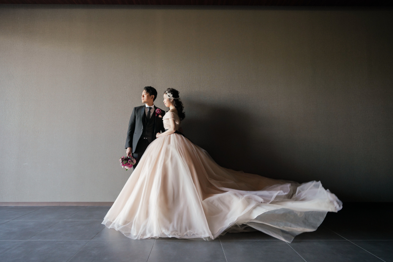 広々空間でお衣裳姿も綺麗に残せます!