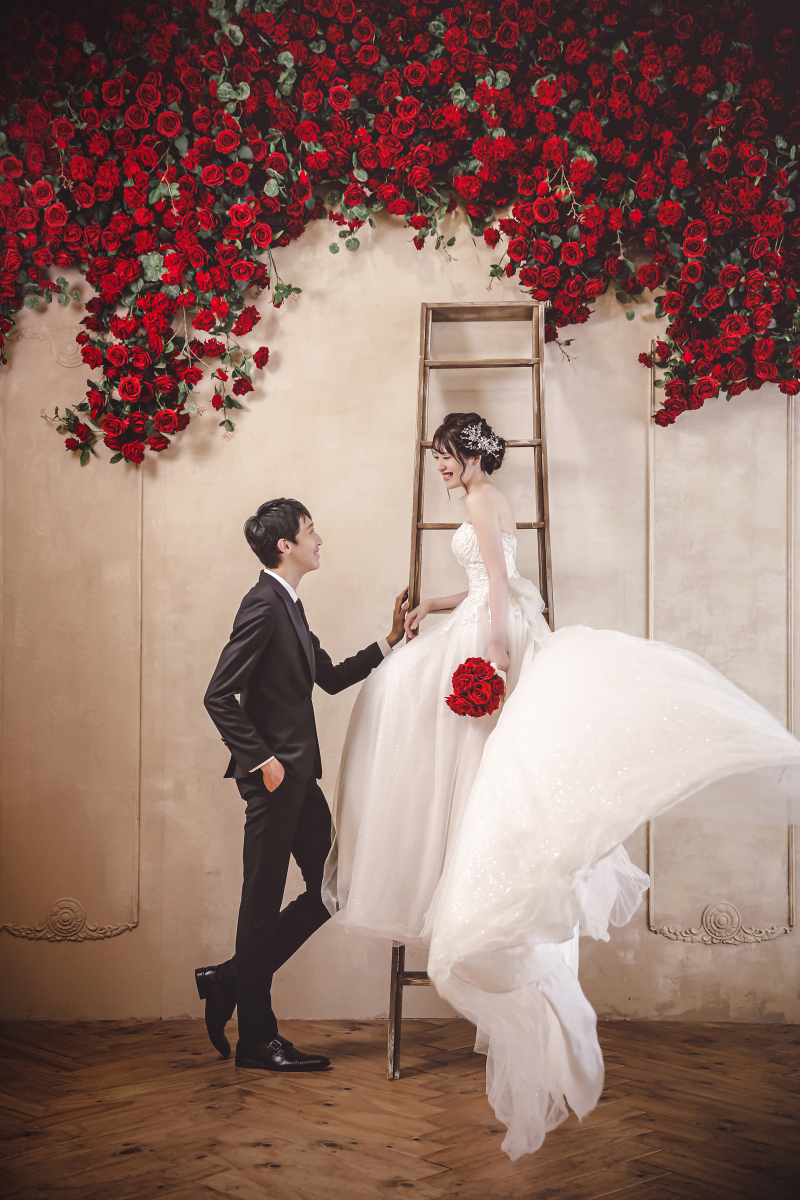 ドレスがふわり