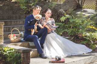 ワンちゃんとウェディングフォト