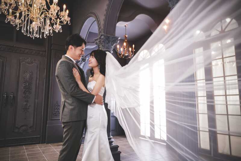 シックにロングベール