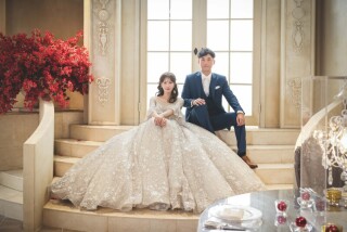 【2月申込み限定！ドレス１着 or 和装１着無料】ドレス１着スタジオ｜１００着以上の衣装が選び放題｜データ、美容、ヘアメイク付