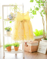 1-42dYE-U　イエローフラワー刺繍