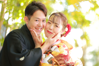 ウエディングドレス&times;色打掛　