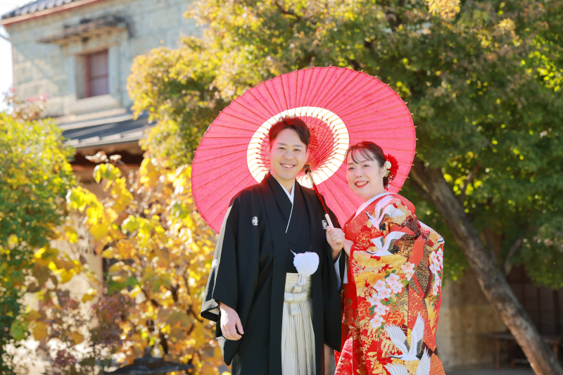 しっとり和傘で・・・