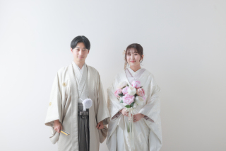 【前撮り】白無垢&times;洋髪綿帽子　小物を使ってのこだわりのウエディング～♪　