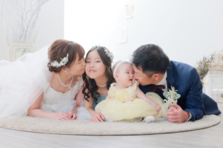 天使の森 宇都宮Bloom_お子様も一緒に衣装を着て撮影♪