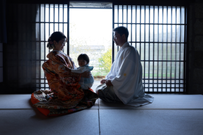 家族でファミリーフォトウエディング※1歳~2歳までのお子様衣装レンタル代1着込み・アルバム・データ付き!