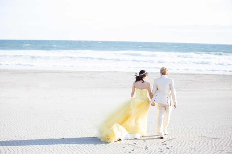 海辺まで仲良くお散歩♩