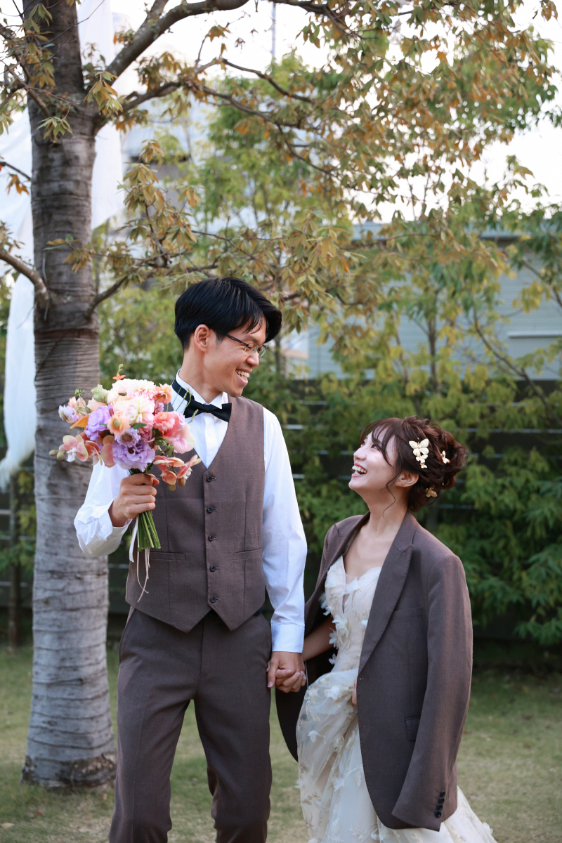 ガーデンで散歩