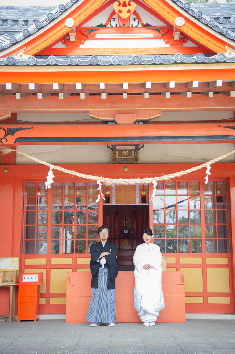 白無垢での神社ロケーション撮影☆