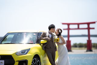 洋装ロケーション撮影【弁天島＆中田島砂丘】愛車と一緒に♡