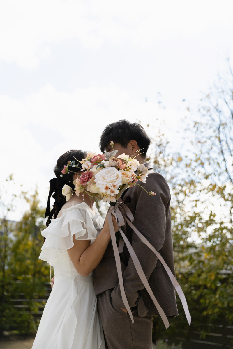 顔隠しショット