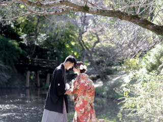 自然豊かな浜松城公園で和装でのロケーション撮影♪