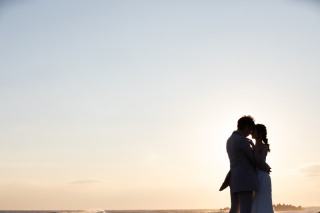 ドレスで森トンネル＆サンセットロケーション撮影