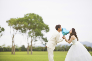 ガーデンパークでのロケーションフォトウェディング
