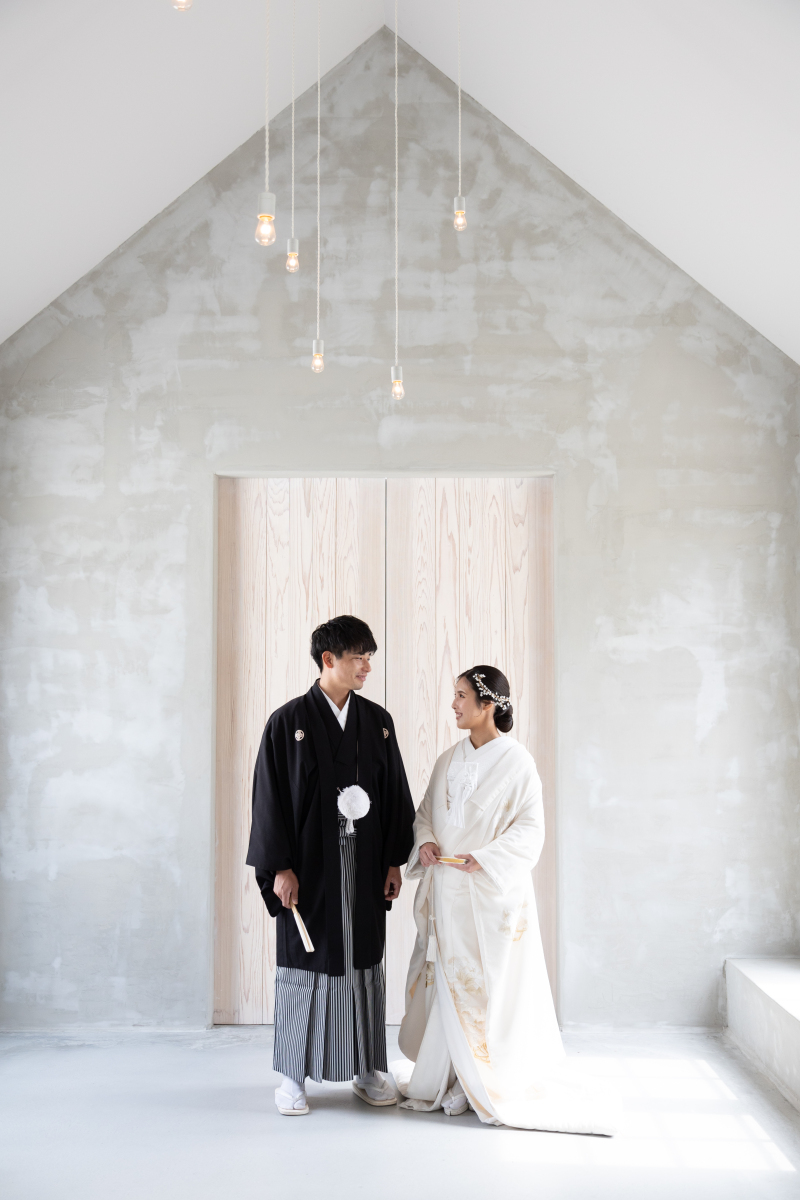 和装でスタジオ撮影