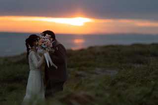 夕日ロケーション撮影「中田島砂丘」
