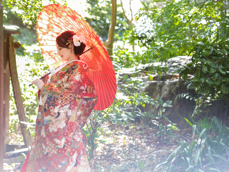 美しい花嫁姿も。