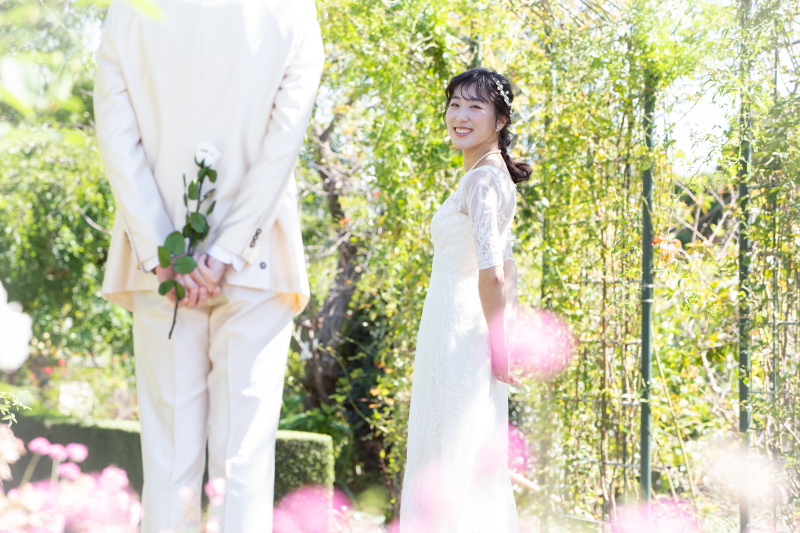 新郎様から新婦様へ一輪の花のプレゼント♪