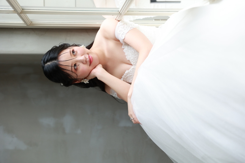ナチュラルな新婦様ヘアメイク