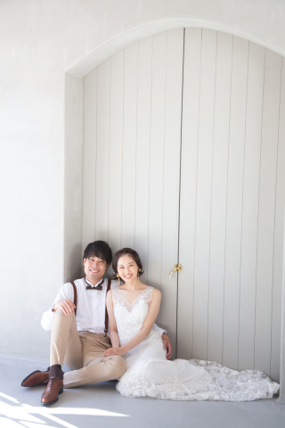 ショートヘアでのフォトウェディング