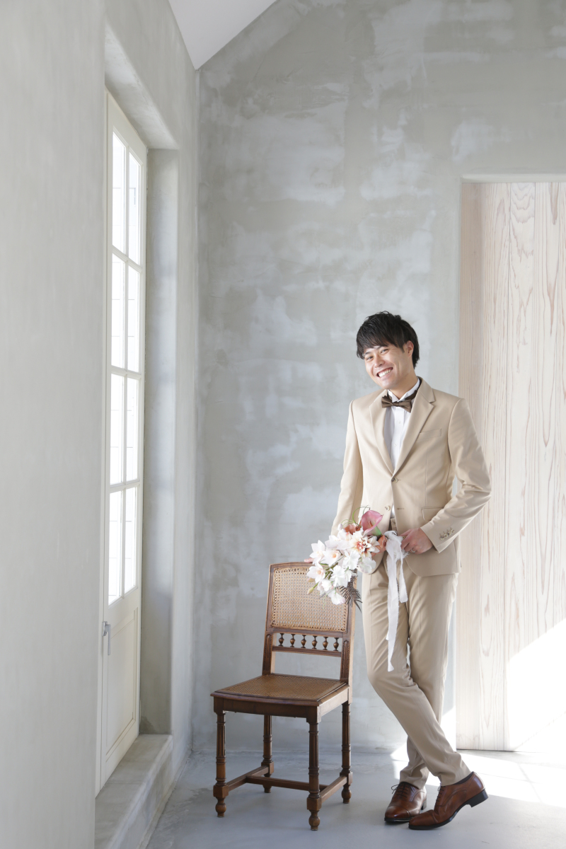 新郎様ヘアセット