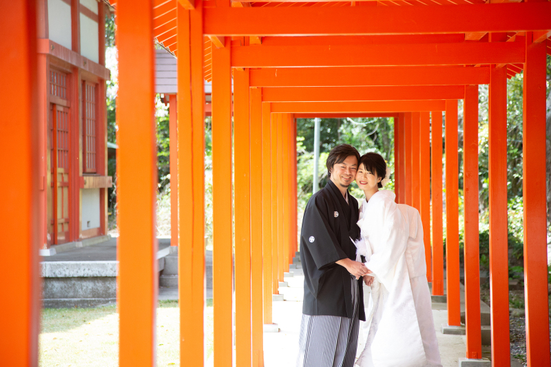 毎年おふたりでお参りする神社は想い出がいっぱい♪