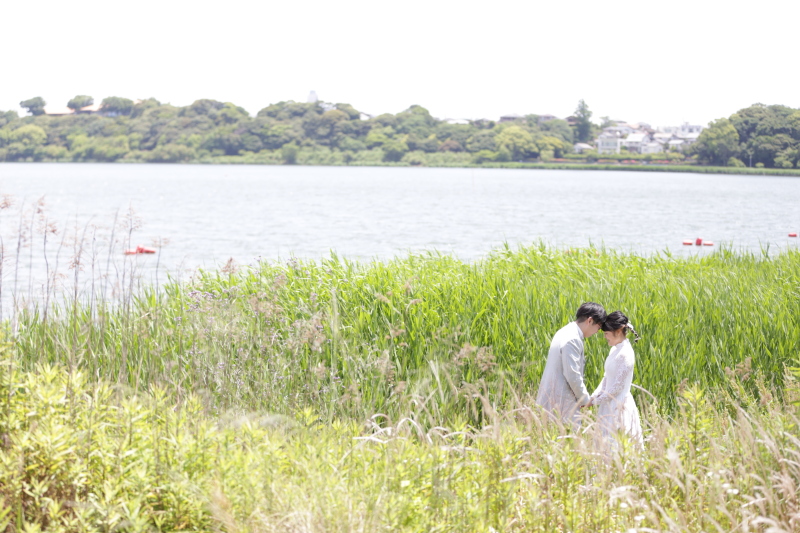 緑と湖に囲まれて、楽しいロケーション撮影♪