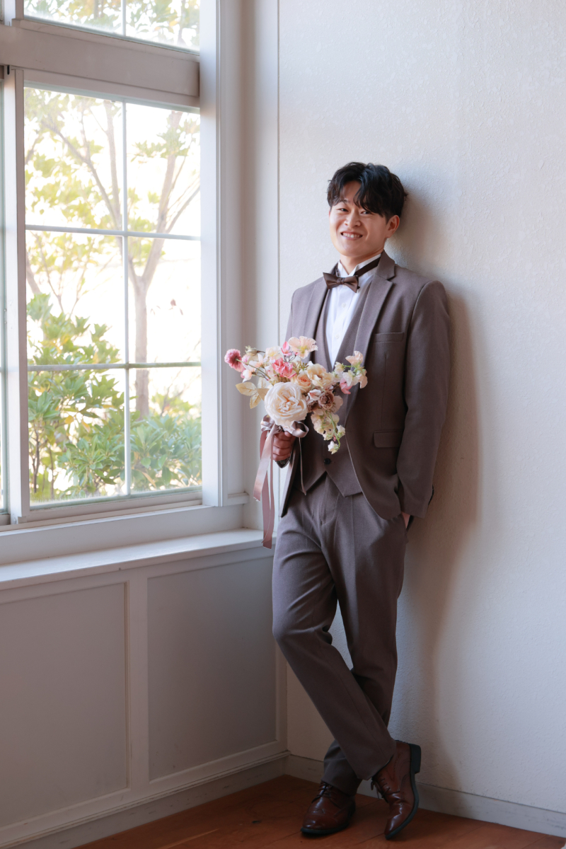 新郎様お一人ショット