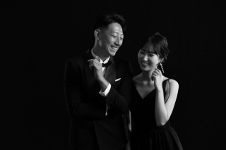 amu wedding　モノクロ撮影