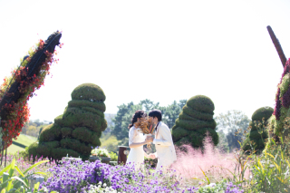 フォトウェディング☆ロケーション撮影♪フラワーパーク・洋装・お花