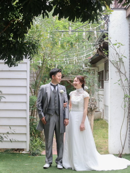 シイキ写真館 amu wedding _ガーデンで撮影できる