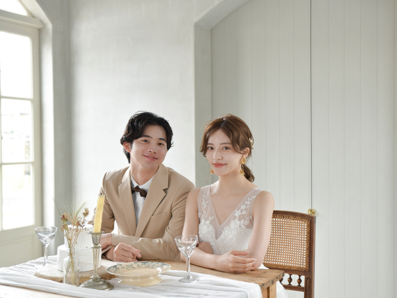 シイキ写真館 amu wedding _スタジオで撮影できる
