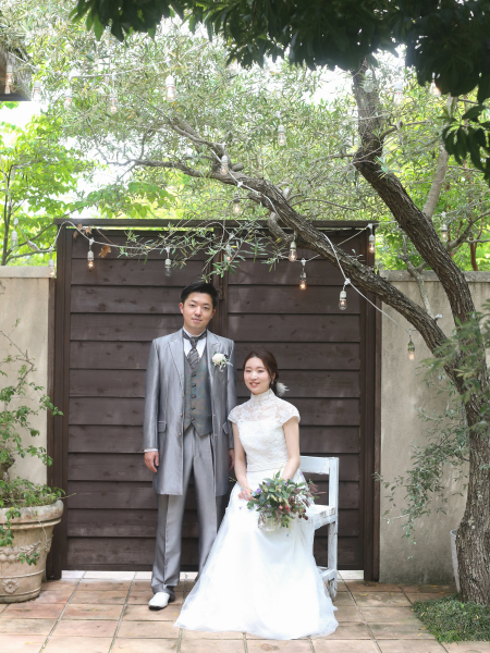 シイキ写真館 amu wedding _ガーデンで撮影できる