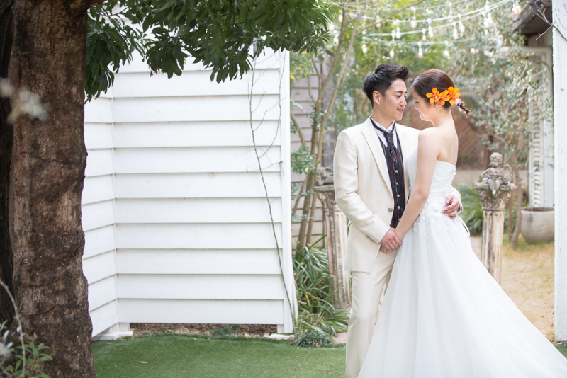 シイキ写真館 amu wedding _ガーデンで撮影できる