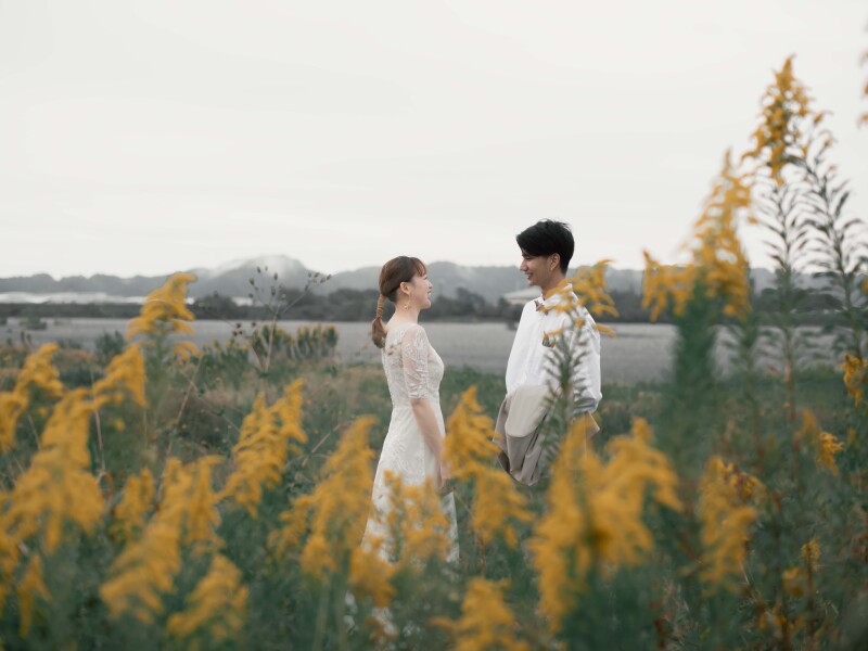 シイキ写真館　amu wedding　_撮影前に打ち合わせができる