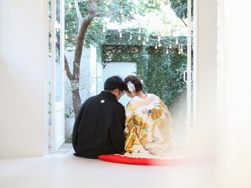 シイキ写真館 amu wedding _ガーデンで撮影できる