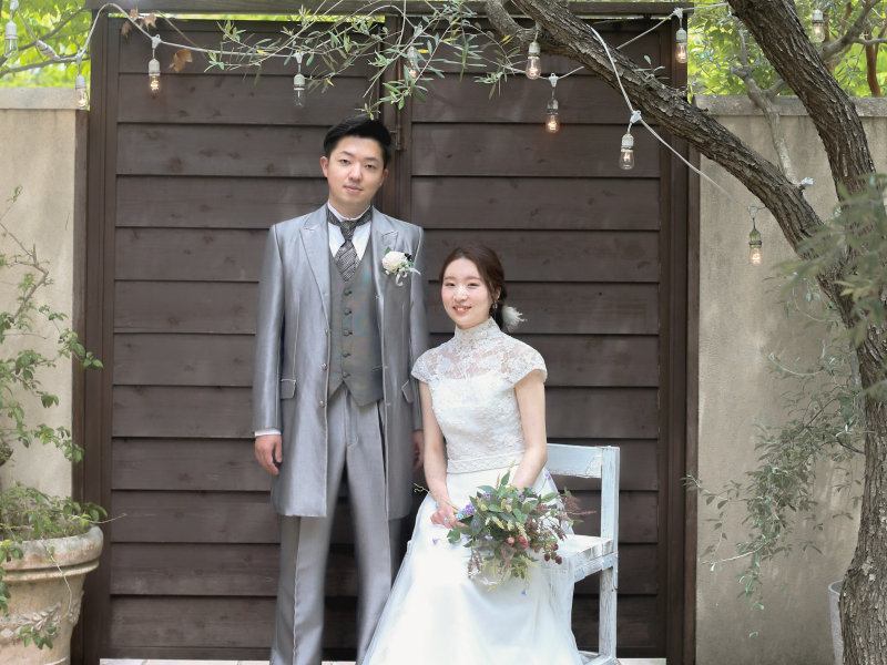 シイキ写真館 amu wedding _ガーデンで撮影できる
