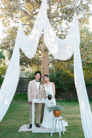 シイキ写真館　amu wedding　_dupoウエディング ガーデンセレモニー
